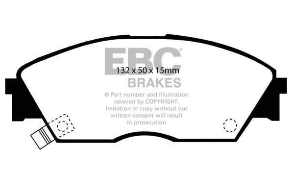 DP2706 EBC Brakes Комплект тормозных колодок, дисковый тормоз (фото 1)