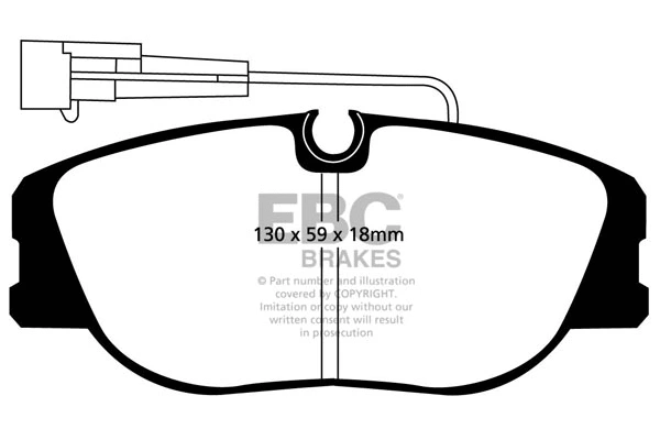 DP2733 EBC Brakes Комплект тормозных колодок, дисковый тормоз (фото 1)