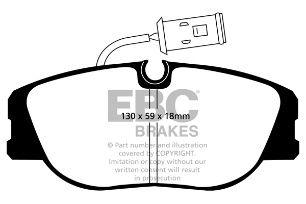 DP2733/3 EBC Brakes Комплект тормозных колодок, дисковый тормоз (фото 1)