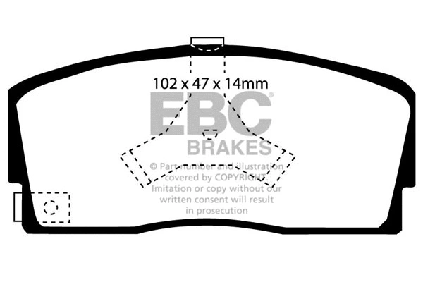 DP2765 EBC Brakes Комплект тормозных колодок, дисковый тормоз (фото 1)