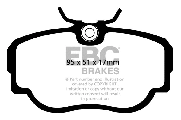 DP2779 EBC Brakes Комплект тормозных колодок, дисковый тормоз (фото 1)