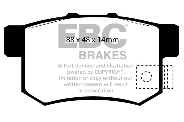 DP2781/2 EBC Brakes Комплект тормозных колодок, дисковый тормоз (фото 1)