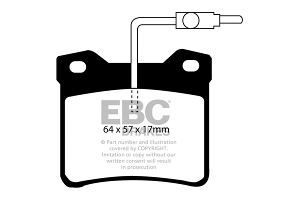 DP2816 EBC Brakes Комплект тормозных колодок, дисковый тормоз (фото 1)