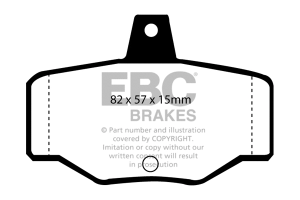 DP2834 EBC Brakes Комплект тормозных колодок, дисковый тормоз (фото 1)