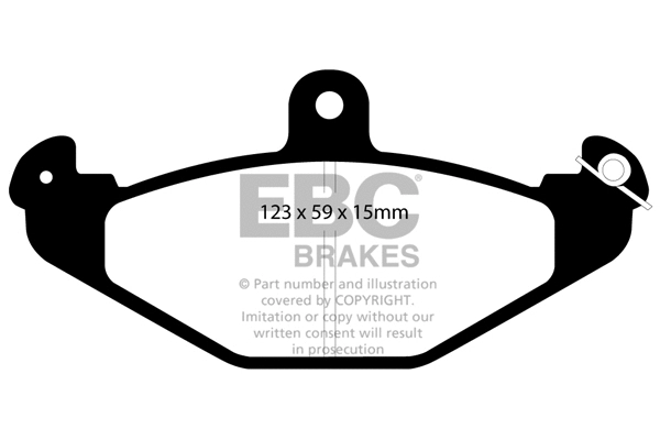 DP2885 EBC Brakes Комплект тормозных колодок, дисковый тормоз (фото 1)
