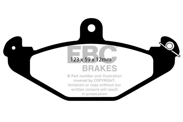 DP2885/2 EBC Brakes Комплект тормозных колодок, дисковый тормоз (фото 1)