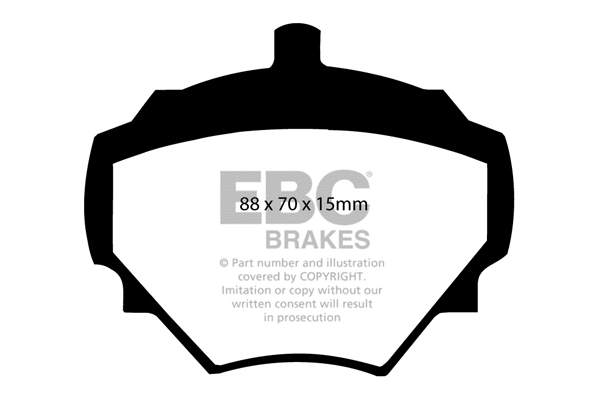 DP294 EBC Brakes Комплект тормозных колодок, дисковый тормоз (фото 1)