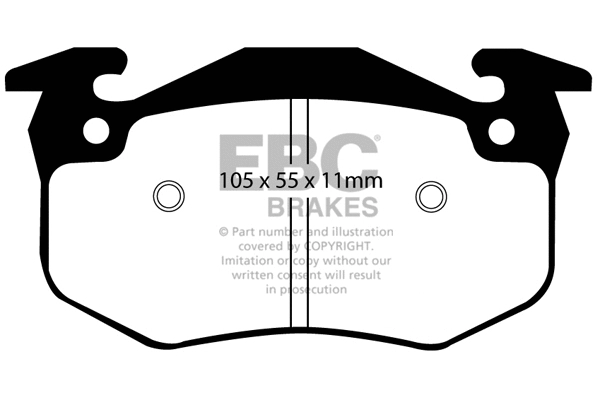 DP2983 EBC Brakes Комплект тормозных колодок, дисковый тормоз (фото 1)