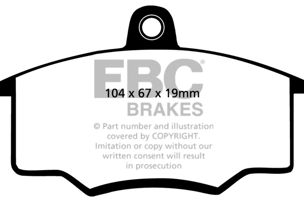 DP310 EBC Brakes Комплект тормозных колодок, дисковый тормоз (фото 1)