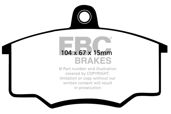 DP310/2 EBC Brakes Комплект тормозных колодок, дисковый тормоз (фото 1)
