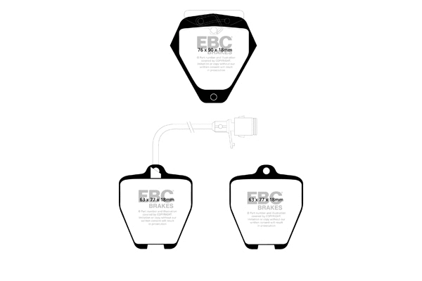 DP31012C EBC Brakes Комплект тормозных колодок, дисковый тормоз (фото 1)