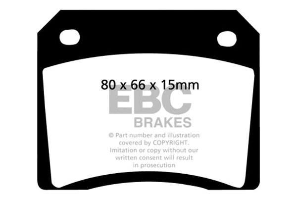 DP3101C EBC Brakes Комплект тормозных колодок, дисковый тормоз (фото 1)