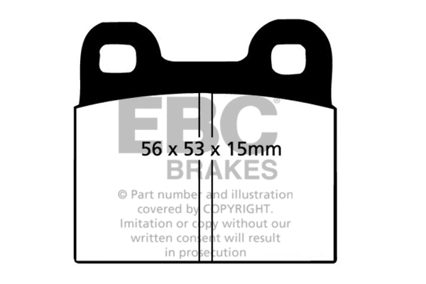DP3105C EBC Brakes Комплект тормозных колодок, дисковый тормоз (фото 1)