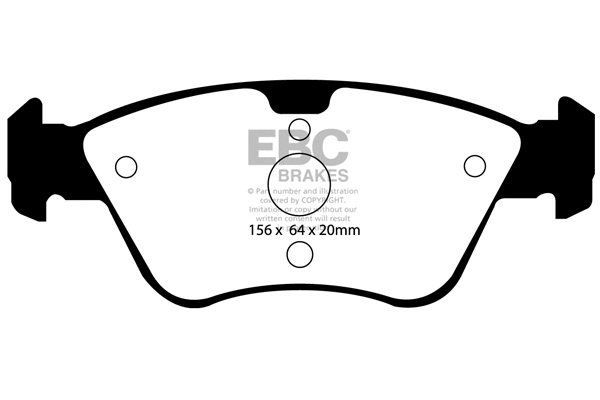 DP31075C EBC Brakes Комплект тормозных колодок, дисковый тормоз (фото 1)