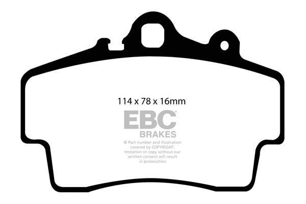DP31207C EBC Brakes Комплект тормозных колодок, дисковый тормоз (фото 1)
