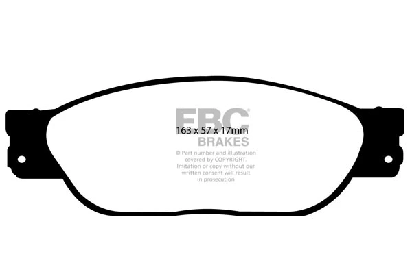 DP31220C EBC Brakes Комплект тормозных колодок, дисковый тормоз (фото 1)