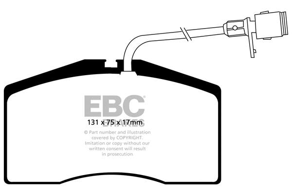 DP31327C EBC Brakes Комплект тормозных колодок, дисковый тормоз (фото 1)