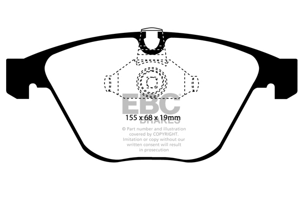 DP31449C EBC Brakes Комплект тормозных колодок, дисковый тормоз (фото 1)