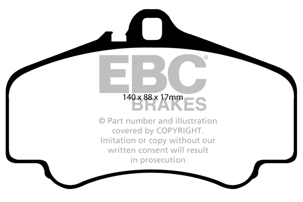 DP31454C EBC Brakes Комплект тормозных колодок, дисковый тормоз (фото 1)