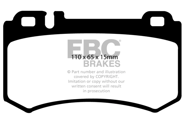 DP31490C EBC Brakes Комплект тормозных колодок, дисковый тормоз (фото 1)