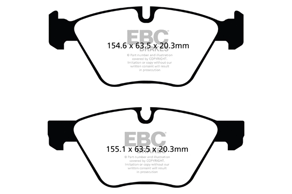 DP31493C EBC Brakes Комплект тормозных колодок, дисковый тормоз (фото 1)