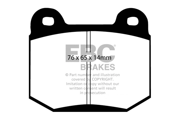DP31538C EBC Brakes Комплект тормозных колодок, дисковый тормоз (фото 1)