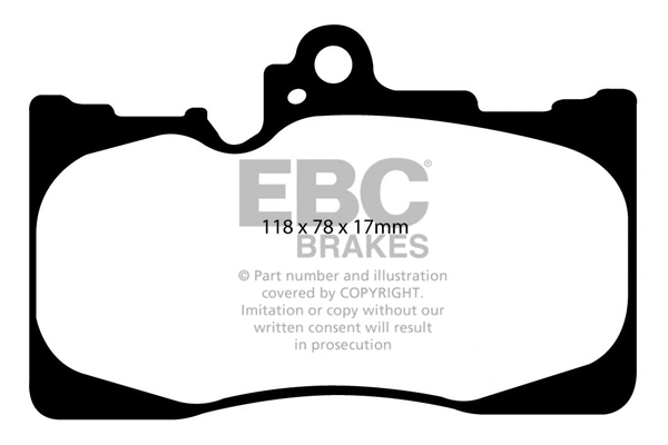 DP31589C EBC Brakes Комплект тормозных колодок, дисковый тормоз (фото 1)