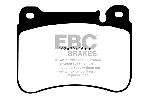 DP31590C EBC Brakes Комплект тормозных колодок, дисковый тормоз (фото 1)