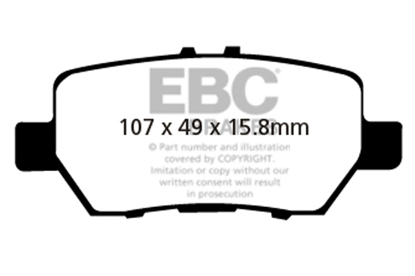 DP31736C EBC Brakes Комплект тормозных колодок, дисковый тормоз (фото 1)