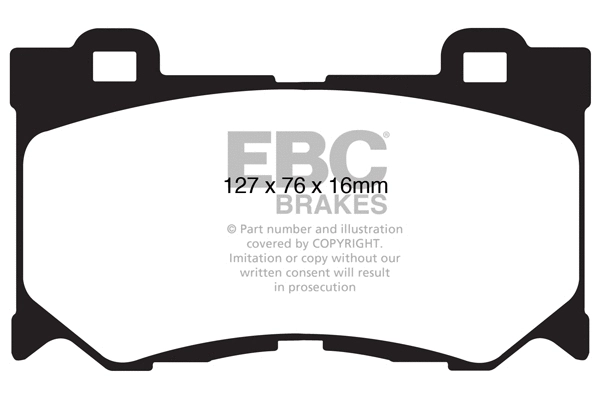 DP31823C EBC Brakes Комплект тормозных колодок, дисковый тормоз (фото 1)