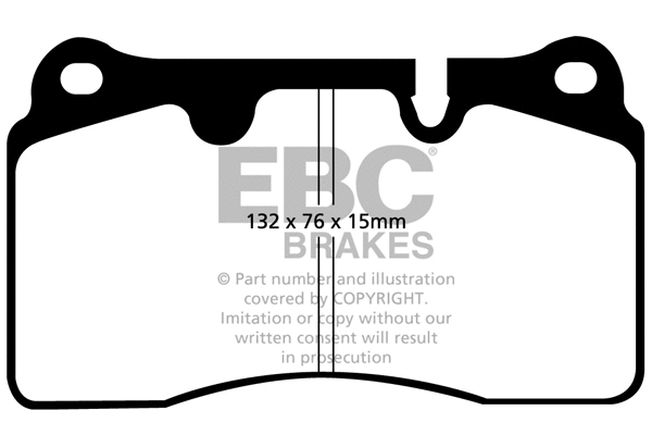 DP31908C EBC Brakes Комплект тормозных колодок, дисковый тормоз (фото 1)