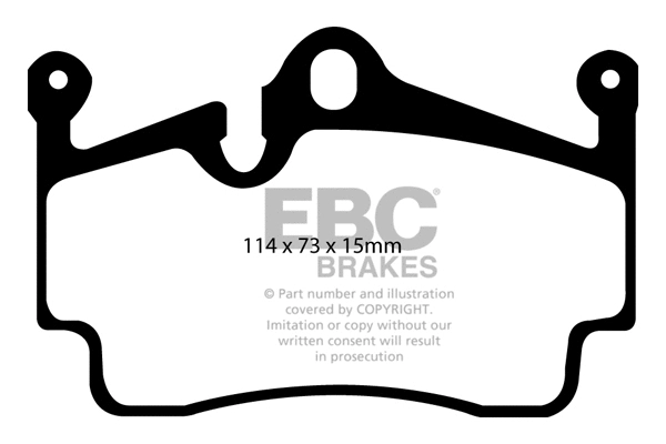 DP31920C EBC Brakes Комплект тормозных колодок, дисковый тормоз (фото 1)