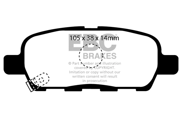 DP31955C EBC Brakes Комплект тормозных колодок, дисковый тормоз (фото 1)