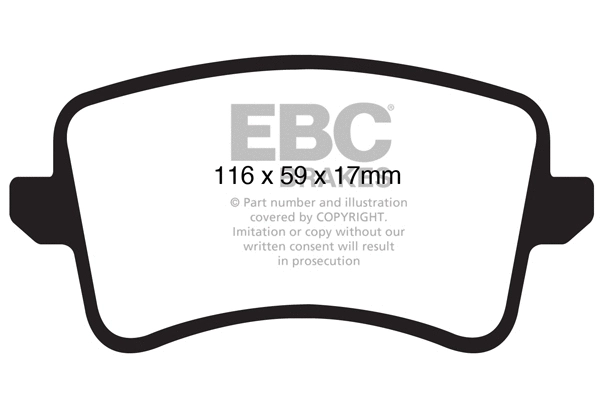 DP31988C EBC Brakes Комплект тормозных колодок, дисковый тормоз (фото 1)