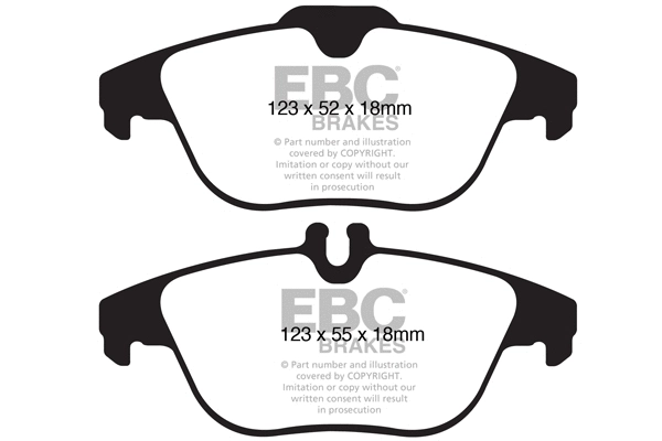 DP31990C EBC Brakes Комплект тормозных колодок, дисковый тормоз (фото 1)