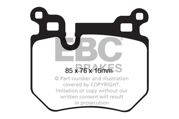 DP31996C EBC Brakes Комплект тормозных колодок, дисковый тормоз (фото 1)