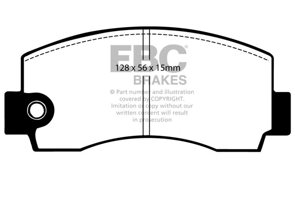 DP320 EBC Brakes Комплект тормозных колодок, дисковый тормоз (фото 1)