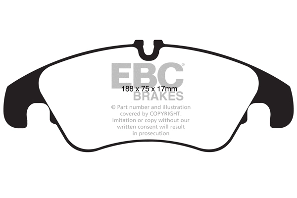 DP32022C EBC Brakes Комплект тормозных колодок, дисковый тормоз (фото 1)