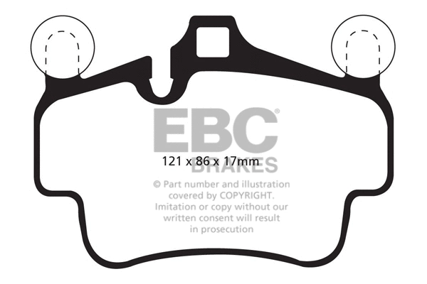 DP32029C EBC Brakes Комплект тормозных колодок, дисковый тормоз (фото 1)