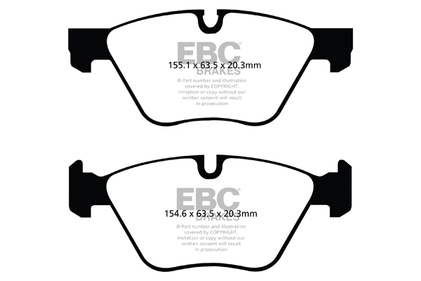 DP32077C EBC Brakes Комплект тормозных колодок, дисковый тормоз (фото 1)