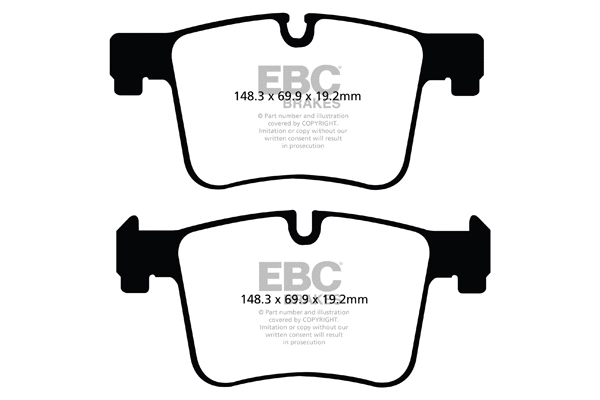 DP32105C EBC Brakes Комплект тормозных колодок, дисковый тормоз (фото 1)