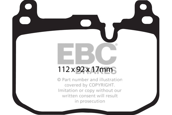 DP32130C EBC Brakes Комплект тормозных колодок, дисковый тормоз (фото 1)