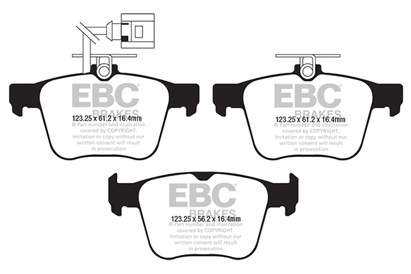 DP32295C EBC Brakes Комплект тормозных колодок, дисковый тормоз (фото 1)