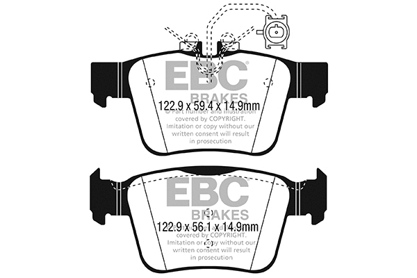 DP32315C EBC Brakes Комплект тормозных колодок, дисковый тормоз (фото 1)