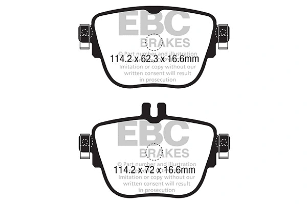 DP32337C EBC Brakes Комплект тормозных колодок, дисковый тормоз (фото 1)