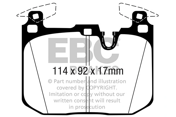 DP32360C EBC Brakes Комплект тормозных колодок, дисковый тормоз (фото 1)