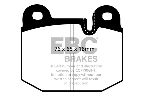 DP341 EBC Brakes Комплект тормозных колодок, дисковый тормоз (фото 1)