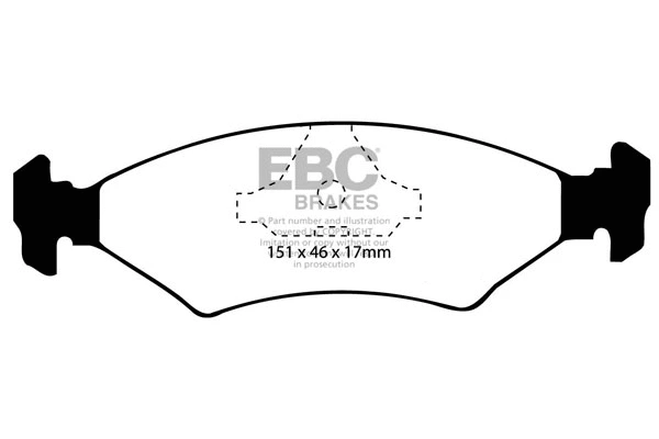 DP3415C EBC Brakes Комплект тормозных колодок, дисковый тормоз (фото 1)