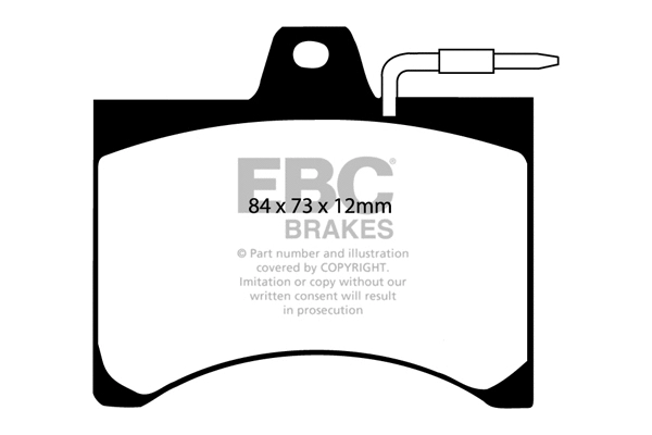 DP349 EBC Brakes Комплект тормозных колодок, дисковый тормоз (фото 1)