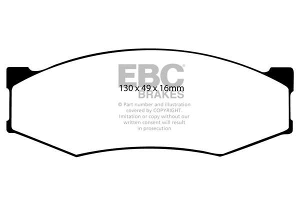 DP3538C EBC Brakes Комплект тормозных колодок, дисковый тормоз (фото 1)